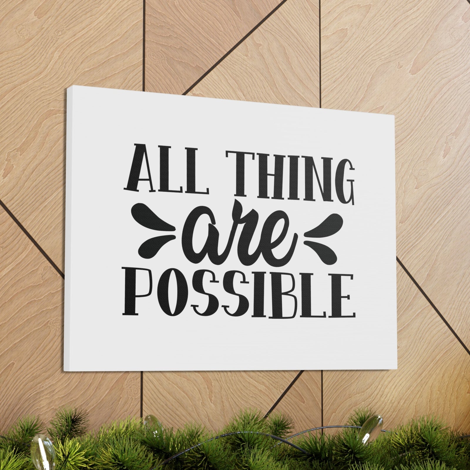 Scripture Walls All Things Are Possible Matthew 19:26 Christian Wall Art Bible Verse Print Ready to Hang Unframed-Express Your Love Gifts
