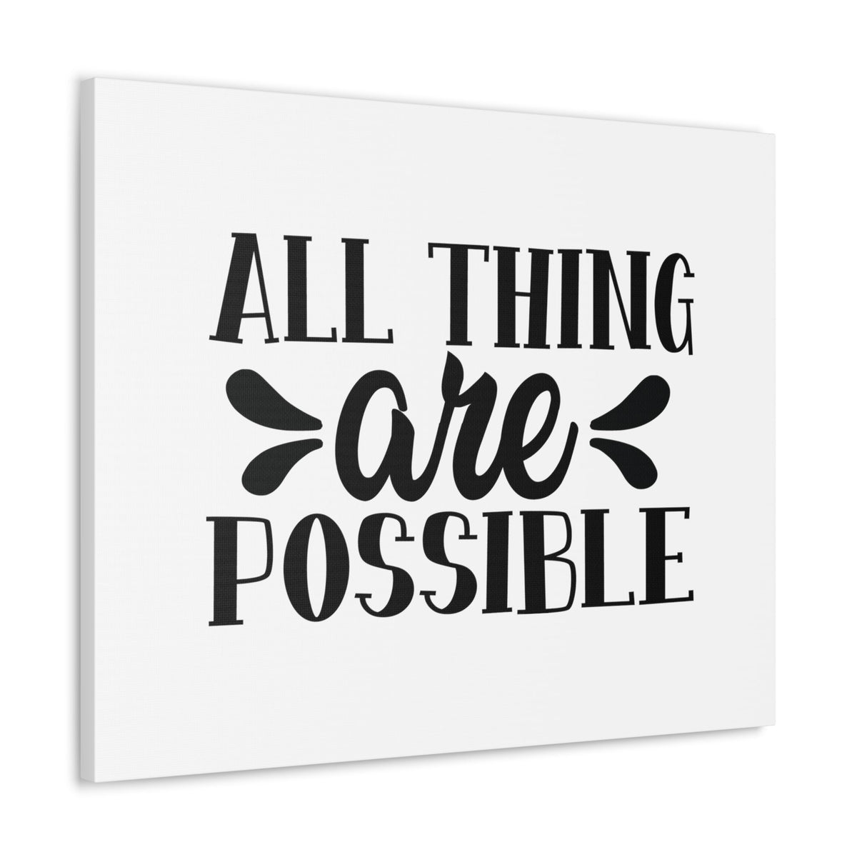 Scripture Walls All Things Are Possible Matthew 19:26 Christian Wall Art Bible Verse Print Ready to Hang Unframed-Express Your Love Gifts