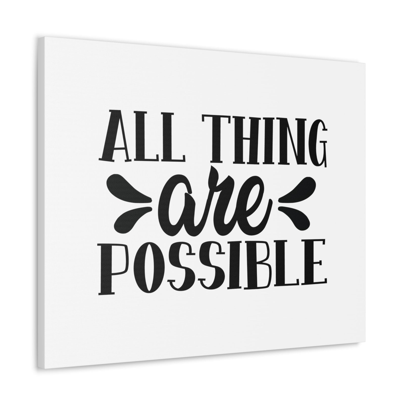 Scripture Walls All Things Are Possible Matthew 19:26 Christian Wall Art Bible Verse Print Ready to Hang Unframed-Express Your Love Gifts