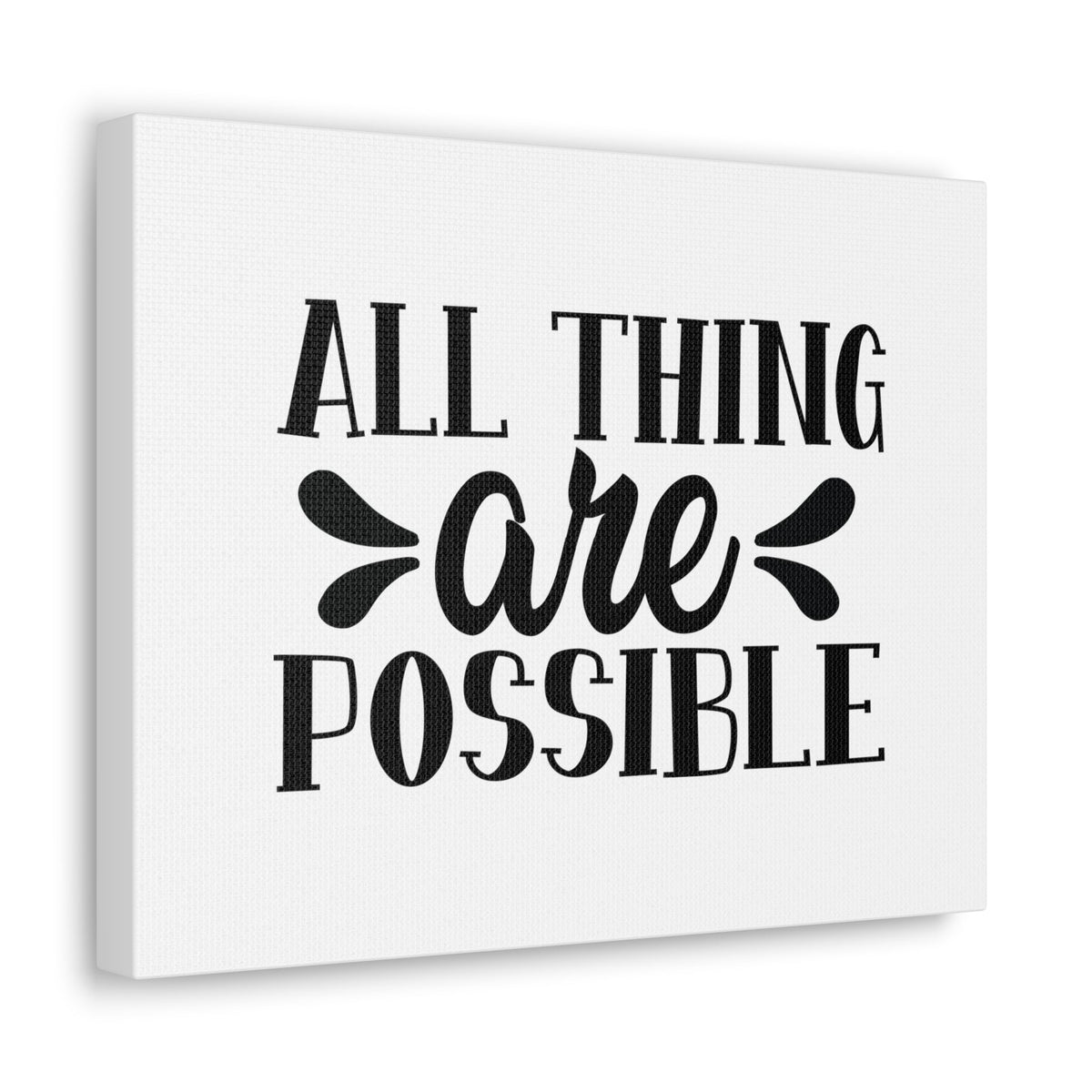 Scripture Walls All Things Are Possible Matthew 19:26 Christian Wall Art Bible Verse Print Ready to Hang Unframed-Express Your Love Gifts