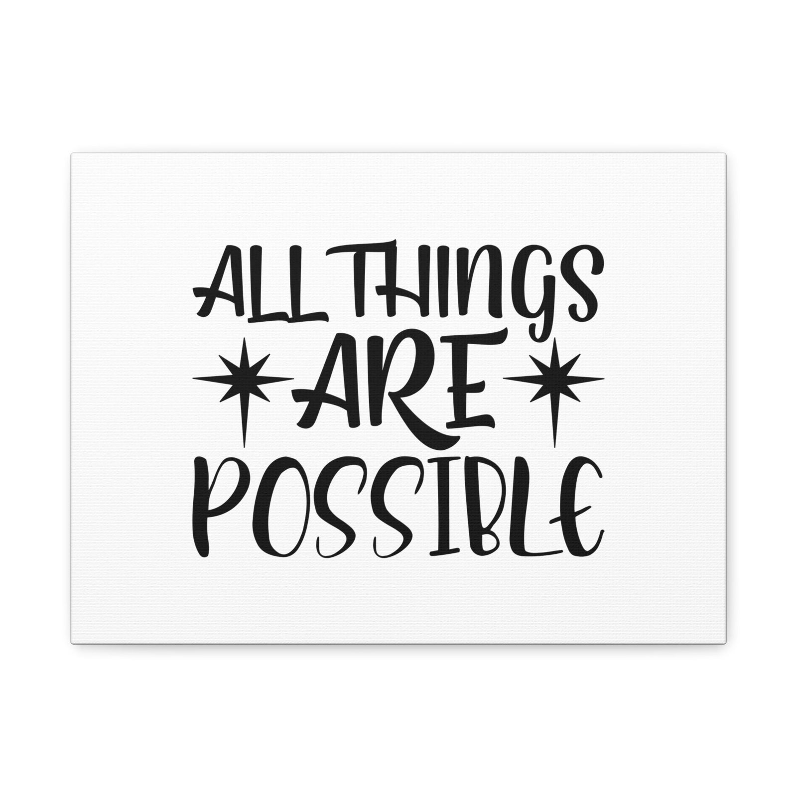 Scripture Walls All Things Are Possible Matthew 19:26 Sparkle Christian Wall Art Bible Verse Print Ready to Hang Unframed-Express Your Love Gifts