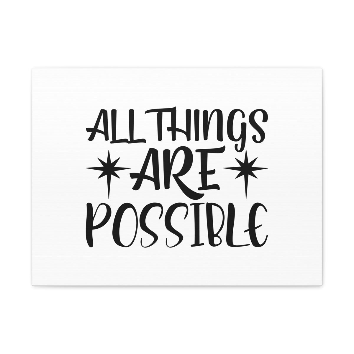 Scripture Walls All Things Are Possible Matthew 19:26 Sparkle Christian Wall Art Bible Verse Print Ready to Hang Unframed-Express Your Love Gifts