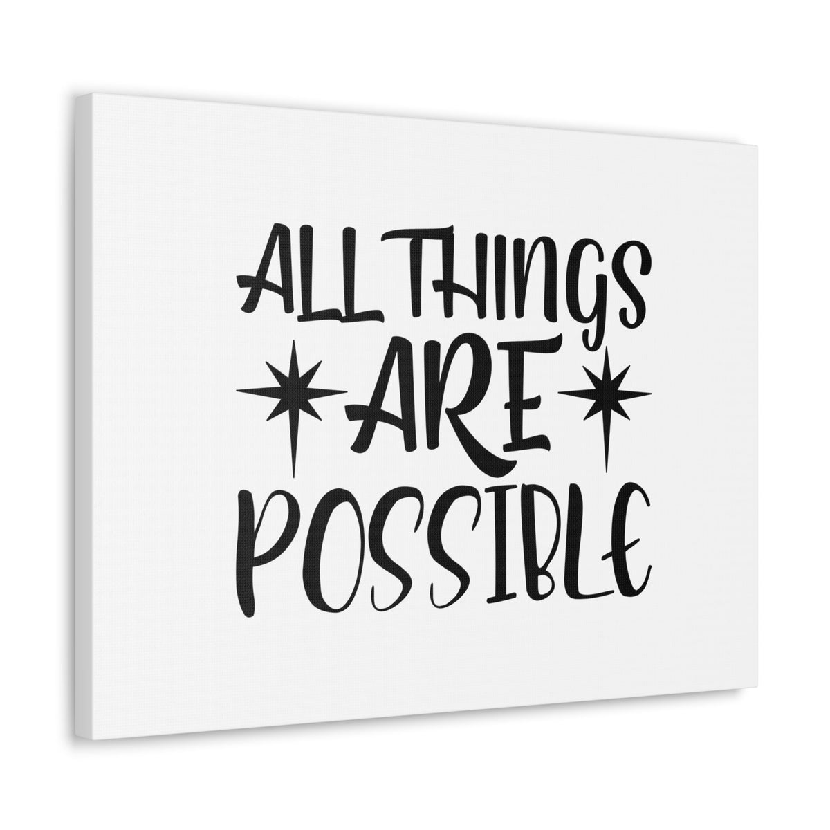 Scripture Walls All Things Are Possible Matthew 19:26 Sparkle Christian Wall Art Bible Verse Print Ready to Hang Unframed-Express Your Love Gifts