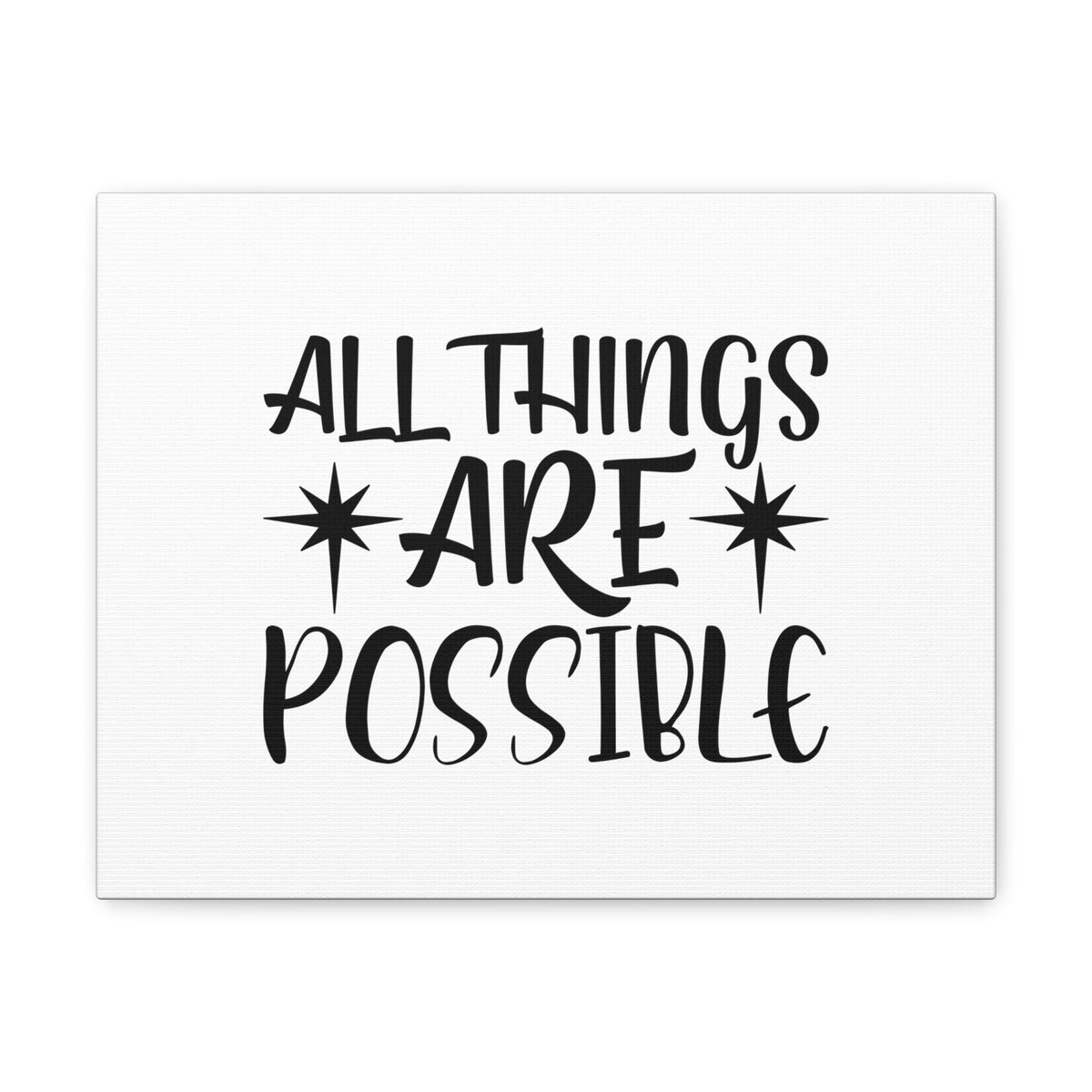 Scripture Walls All Things Are Possible Matthew 19:26 Sparkle Christian Wall Art Bible Verse Print Ready to Hang Unframed-Express Your Love Gifts