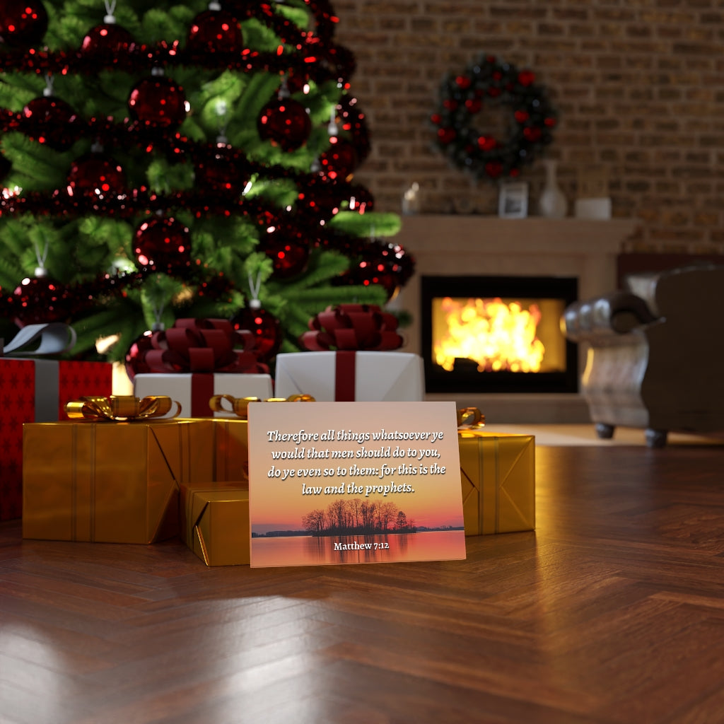 Scripture Walls All Things Matthew 7:12 Bible Verse Canvas Christian Wall Art Ready to Hang Unframed-Express Your Love Gifts