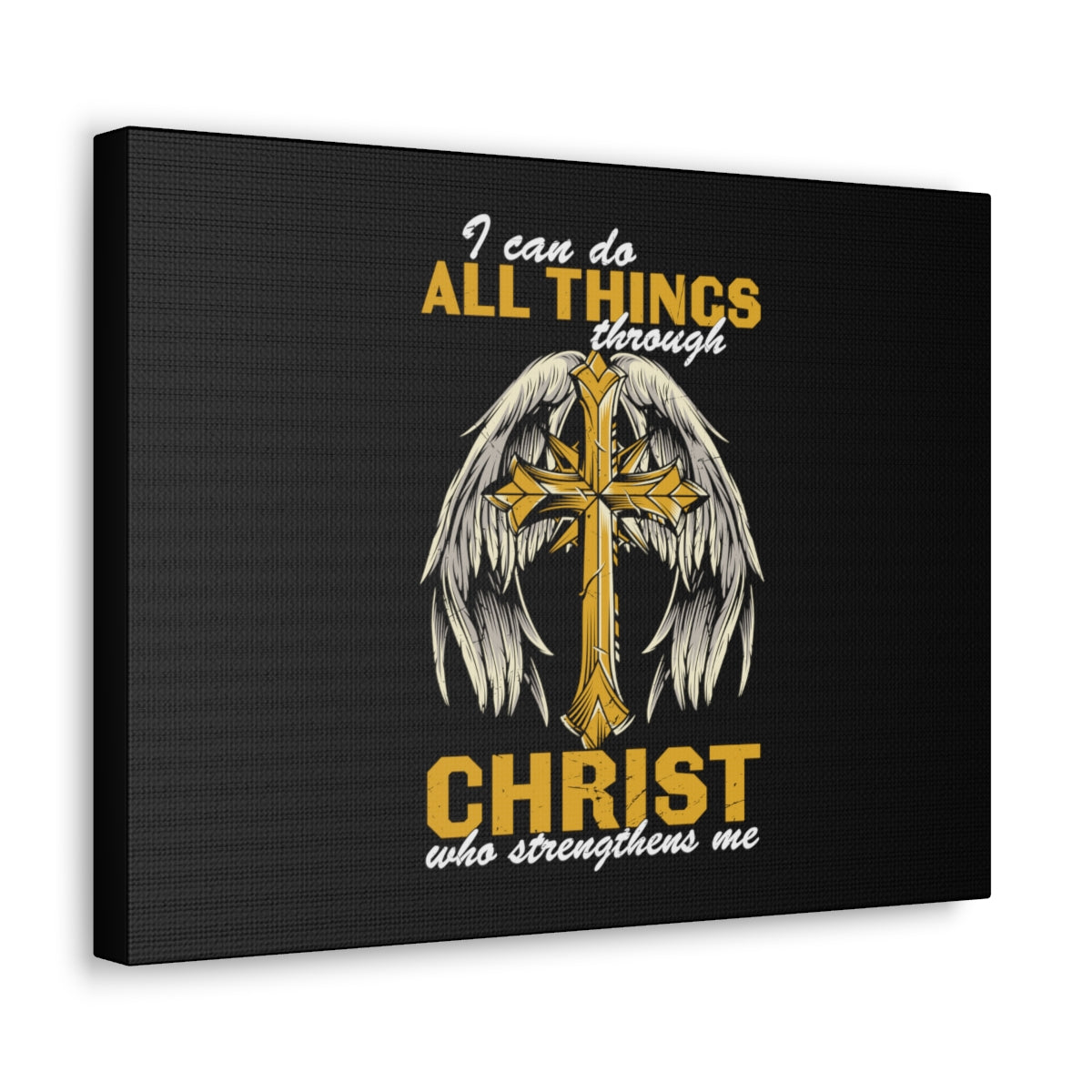 Scripture Walls All Things Through Christ Philippians 4:13 Christian Wall Art Bible Verse Print Ready to Hang Unframed-Express Your Love Gifts