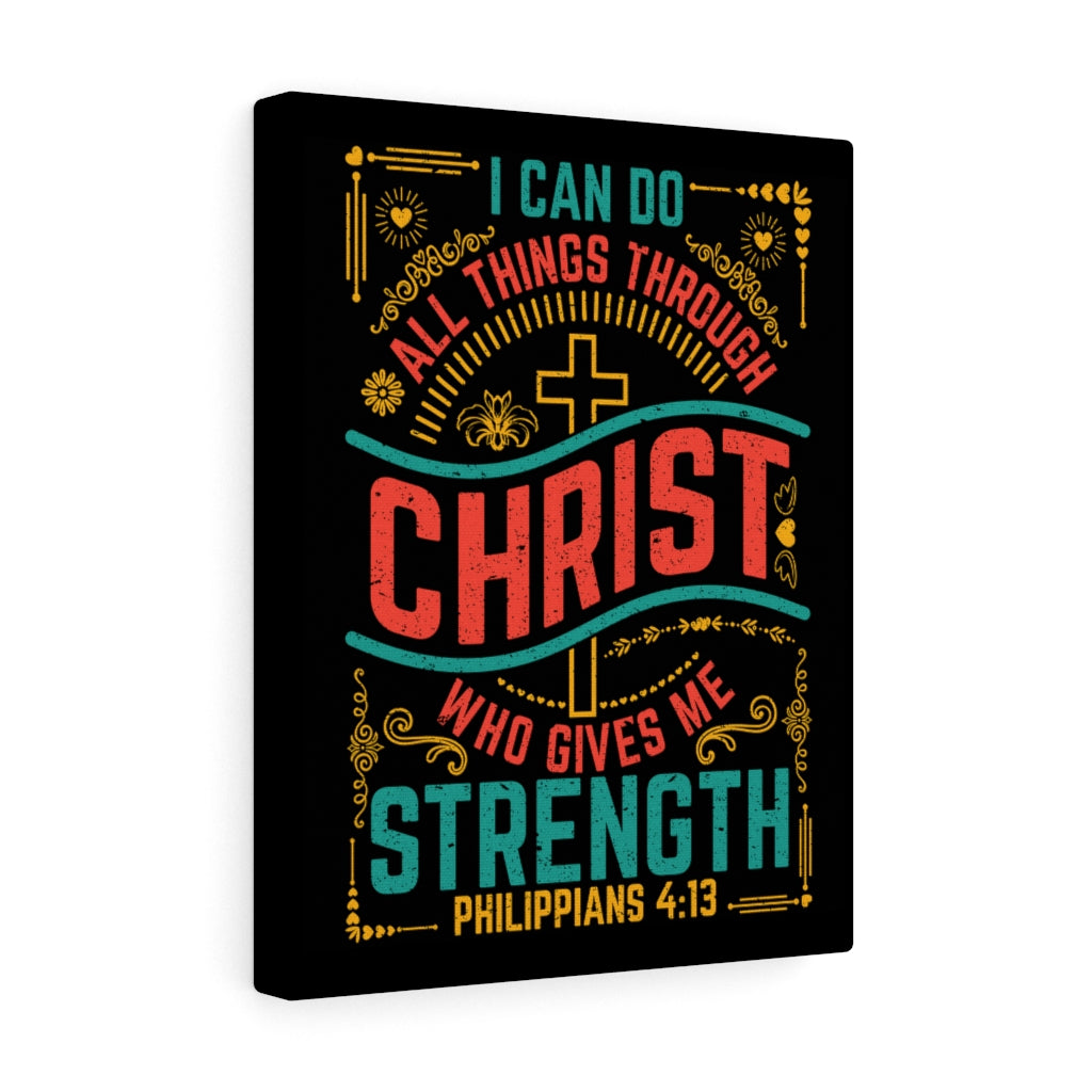 Scripture Walls All Things w Christ Philippians 4:13 Bible Verse Canvas Christian Wall Art Ready to Hang Unframed-Express Your Love Gifts