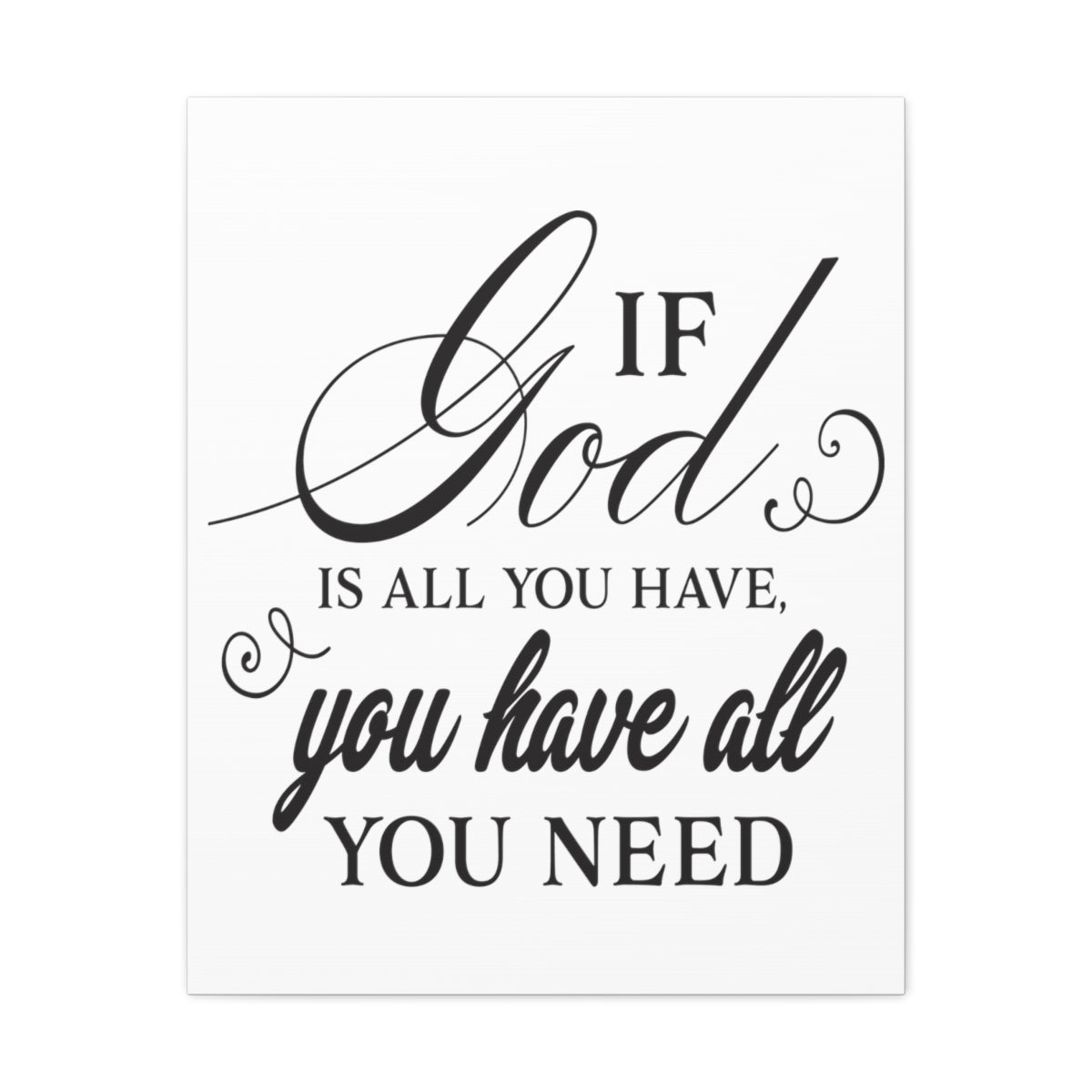 Scripture Walls All You Need Philippians 4:19 Christian Wall Art Print Ready to Hang Unframed-Express Your Love Gifts