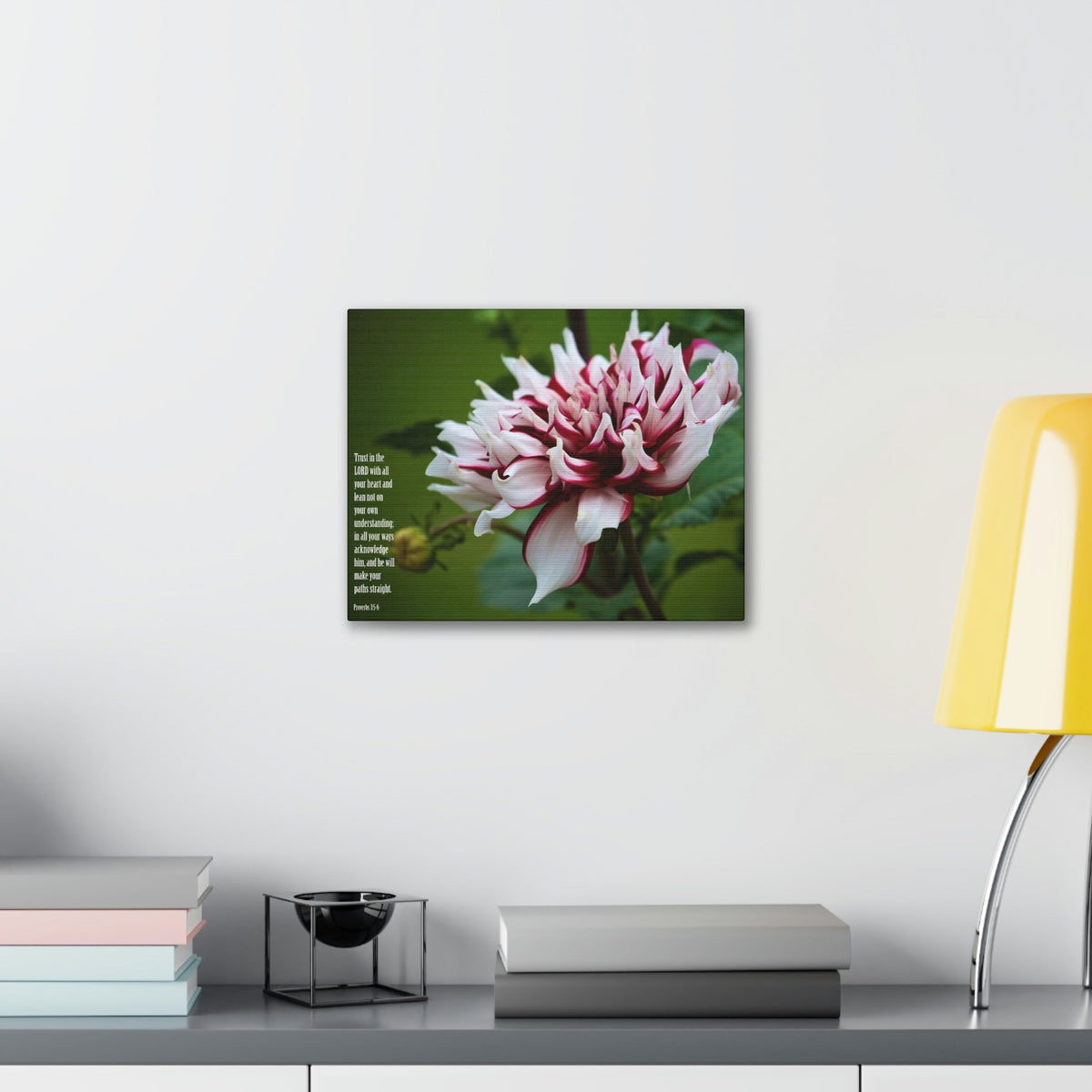 Scripture Walls All Your Heart Proverbs 3:5 Bible Verse Canvas Christian Wall Art Ready to Hang Unframed-Express Your Love Gifts