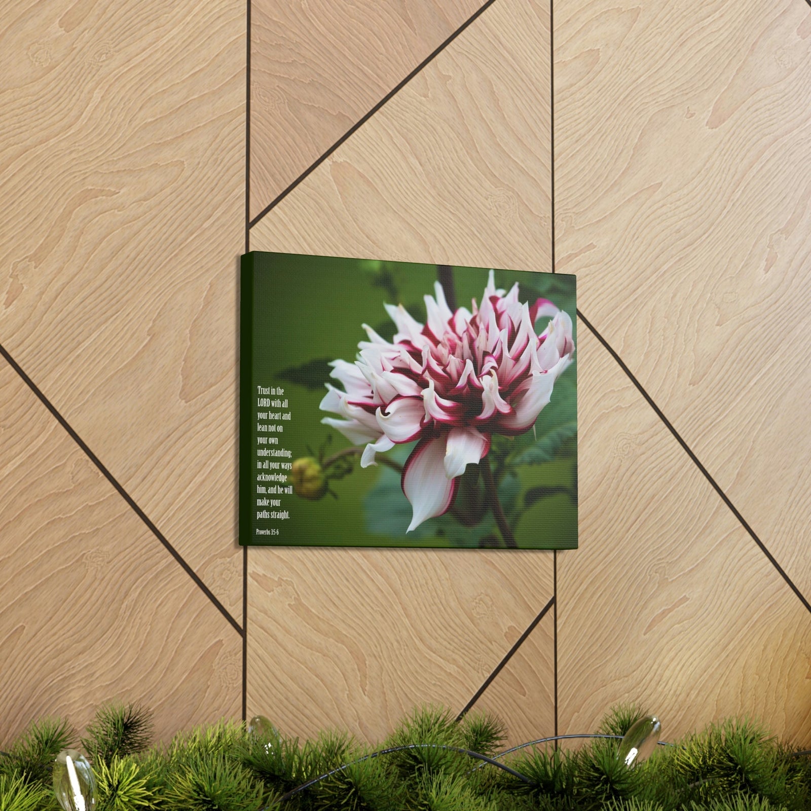 Scripture Walls All Your Heart Proverbs 3:5 Bible Verse Canvas Christian Wall Art Ready to Hang Unframed-Express Your Love Gifts