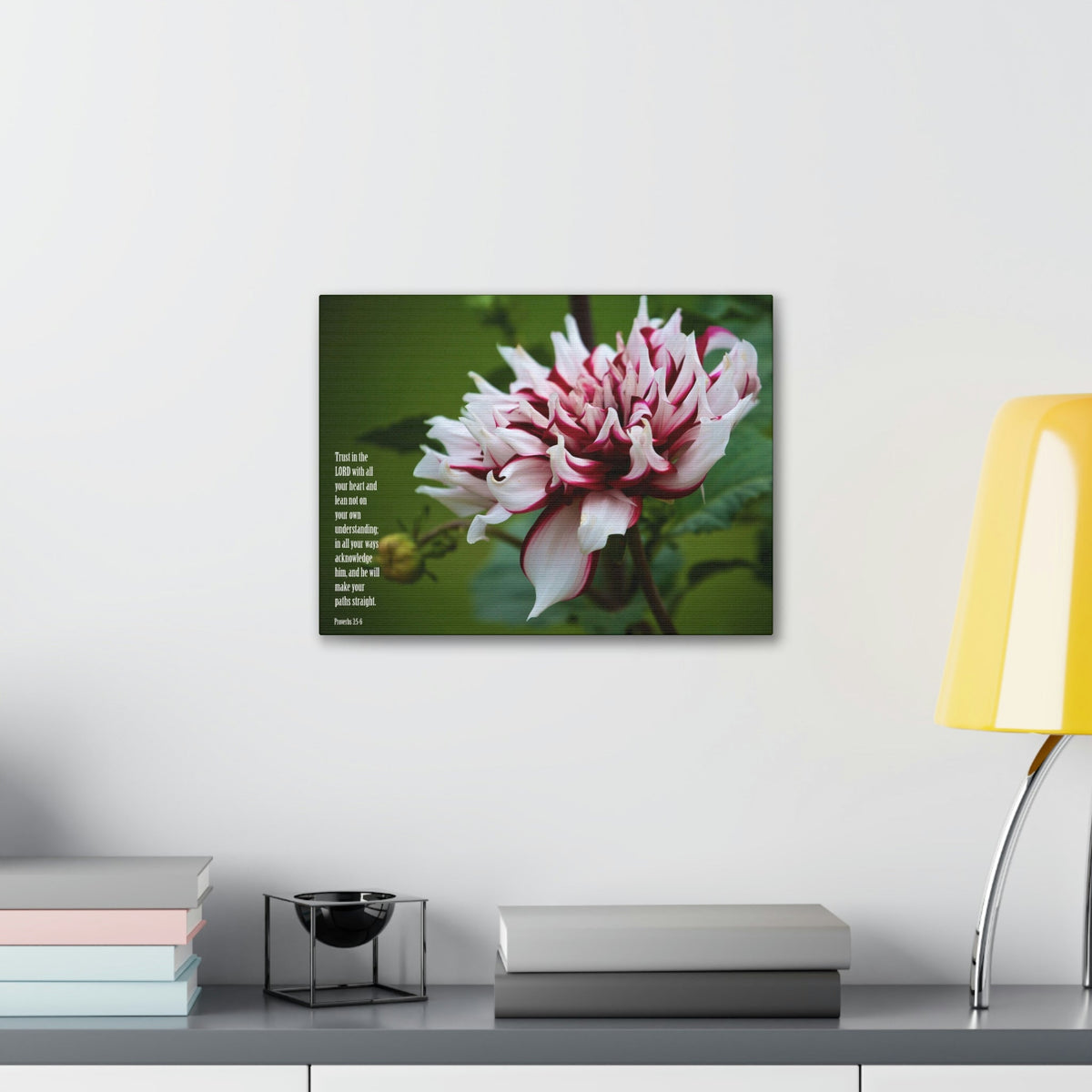 Scripture Walls All Your Heart Proverbs 3:5 Bible Verse Canvas Christian Wall Art Ready to Hang Unframed-Express Your Love Gifts