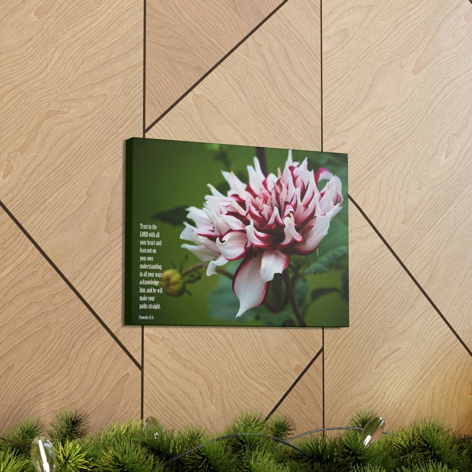 Scripture Walls All Your Heart Proverbs 3:5 Bible Verse Canvas Christian Wall Art Ready to Hang Unframed-Express Your Love Gifts