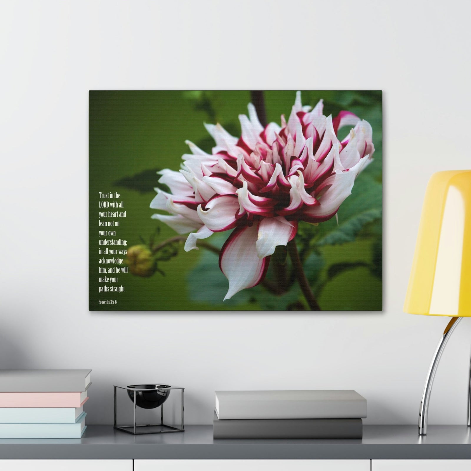 Scripture Walls All Your Heart Proverbs 3:5 Bible Verse Canvas Christian Wall Art Ready to Hang Unframed-Express Your Love Gifts
