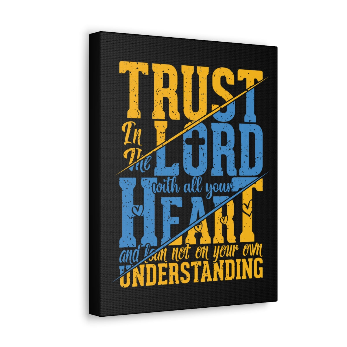 Scripture Walls All Your Heart Psalm 23:4 Christian Wall Art Bible Verse Print Ready to Hang Unframed-Express Your Love Gifts