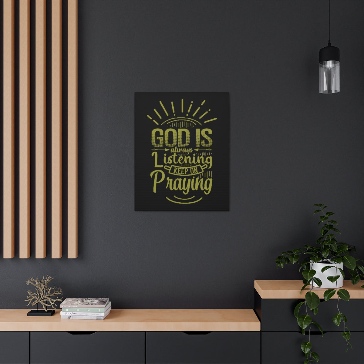 Scripture Walls Always Listening 1 John 5:15 Christian Wall Art Bible Verse Print Ready to Hang Unframed-Express Your Love Gifts