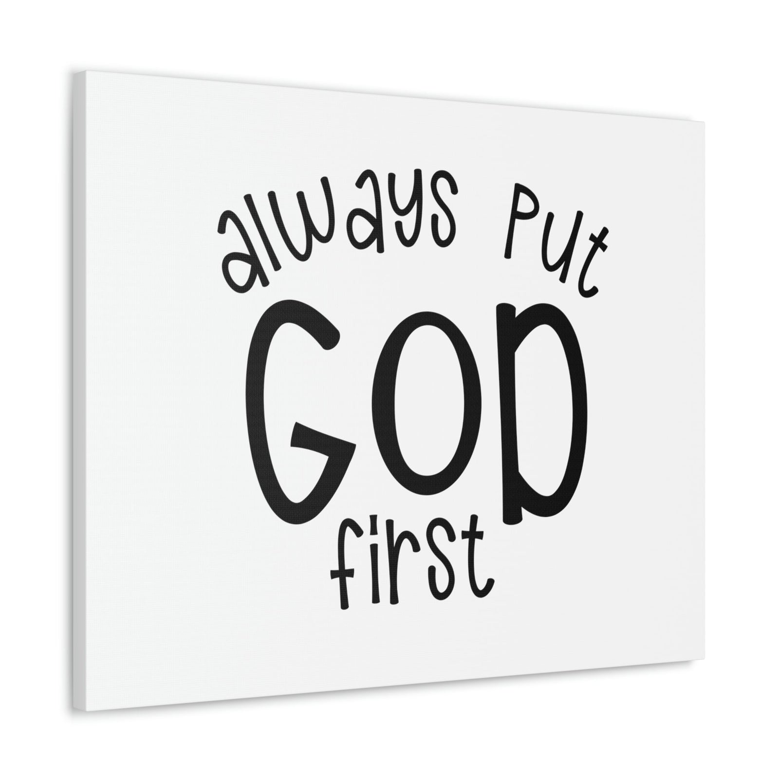 Scripture Walls Always Put God First Proverbs 3:6 Christian Wall Art Print Ready to Hang Unframed-Express Your Love Gifts