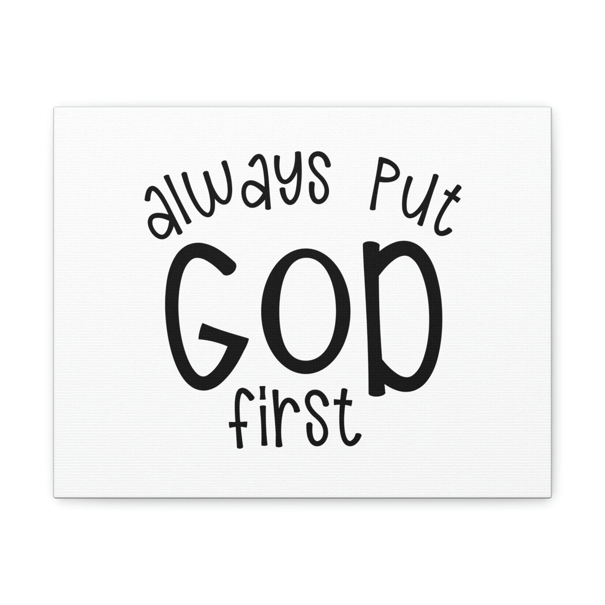 Scripture Walls Always Put God First Proverbs 3:6 Christian Wall Art Print Ready to Hang Unframed-Express Your Love Gifts