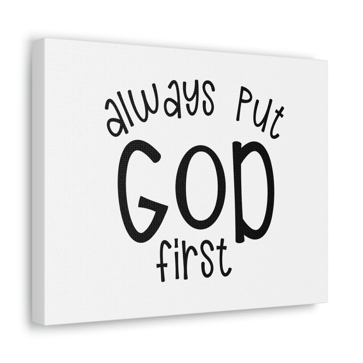 Scripture Walls Always Put God First Proverbs 3:6 Christian Wall Art Print Ready to Hang Unframed-Express Your Love Gifts