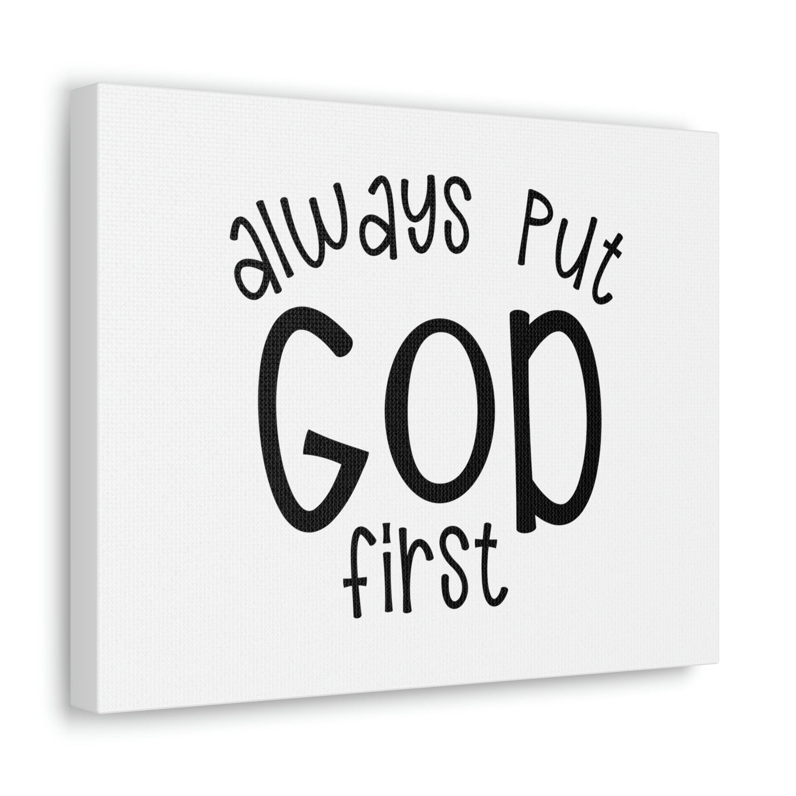 Scripture Walls Always Put God First Proverbs 3:6 Christian Wall Art Print Ready to Hang Unframed-Express Your Love Gifts