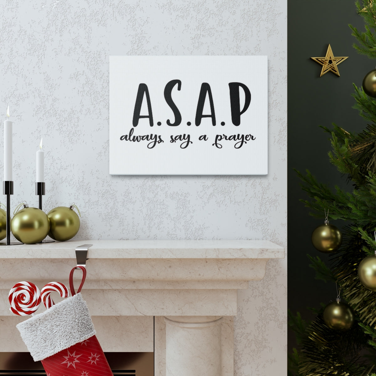 Scripture Walls Always Say A Pray Ephesians 6:18 Christian Wall Art Print Ready to Hang Unframed-Express Your Love Gifts