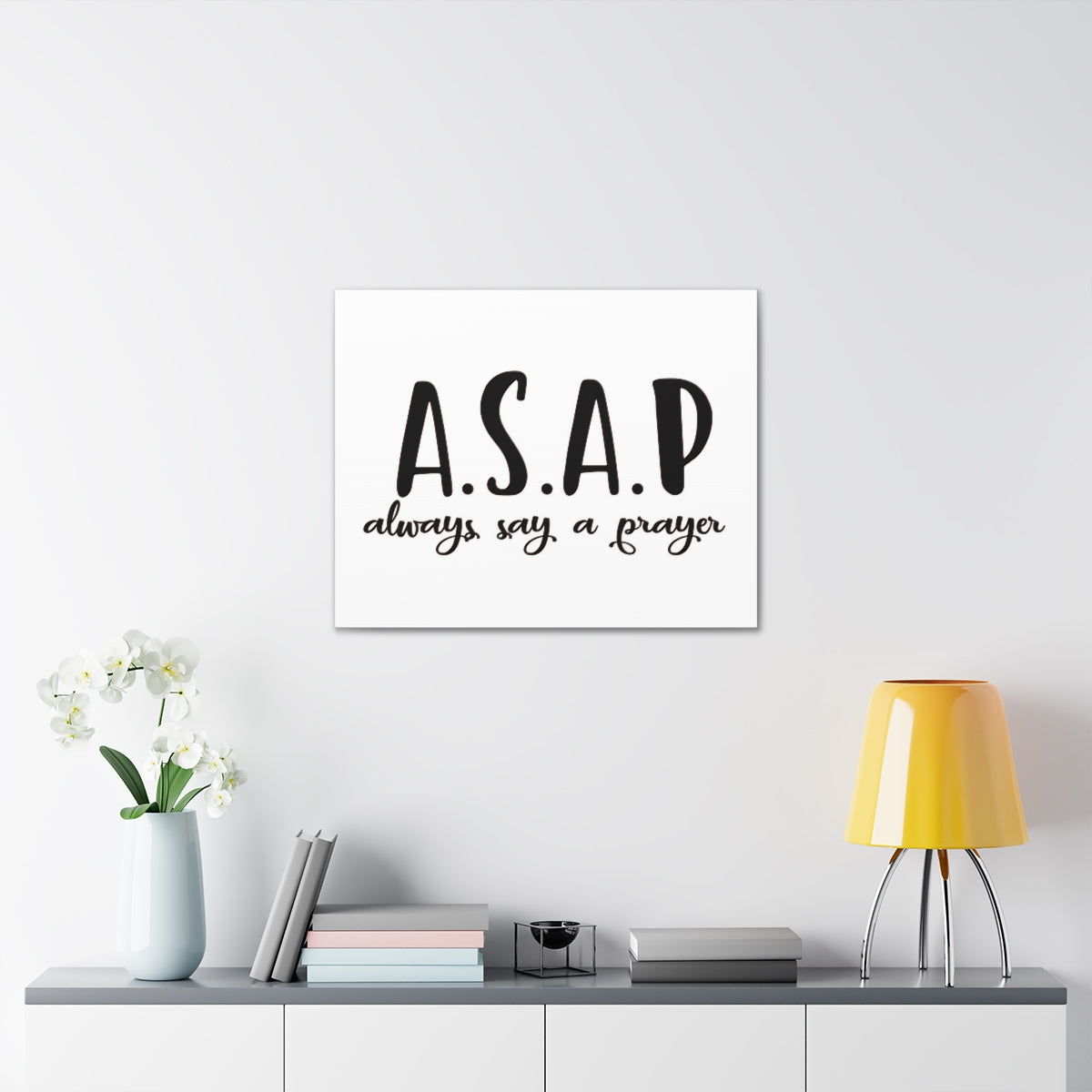 Scripture Walls Always Say A Pray Ephesians 6:18 Christian Wall Art Print Ready to Hang Unframed-Express Your Love Gifts
