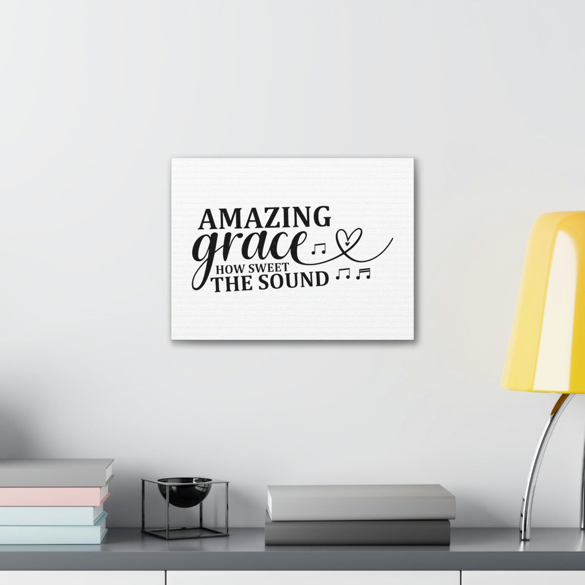 Scripture Walls Amazing Grace Ephesians 2:8-9 Music Note Christian Wall Art Bible Verse Print Ready to Hang Unframed-Express Your Love Gifts