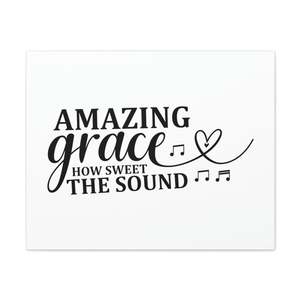 Scripture Walls Amazing Grace Ephesians 2:8-9 Music Note Christian Wall Art Bible Verse Print Ready to Hang Unframed-Express Your Love Gifts