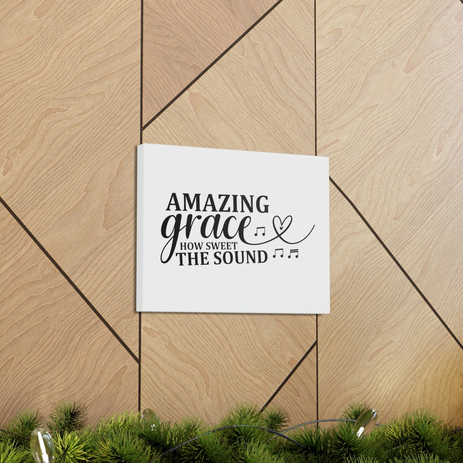 Scripture Walls Amazing Grace Ephesians 2:8-9 Music Note Christian Wall Art Bible Verse Print Ready to Hang Unframed-Express Your Love Gifts