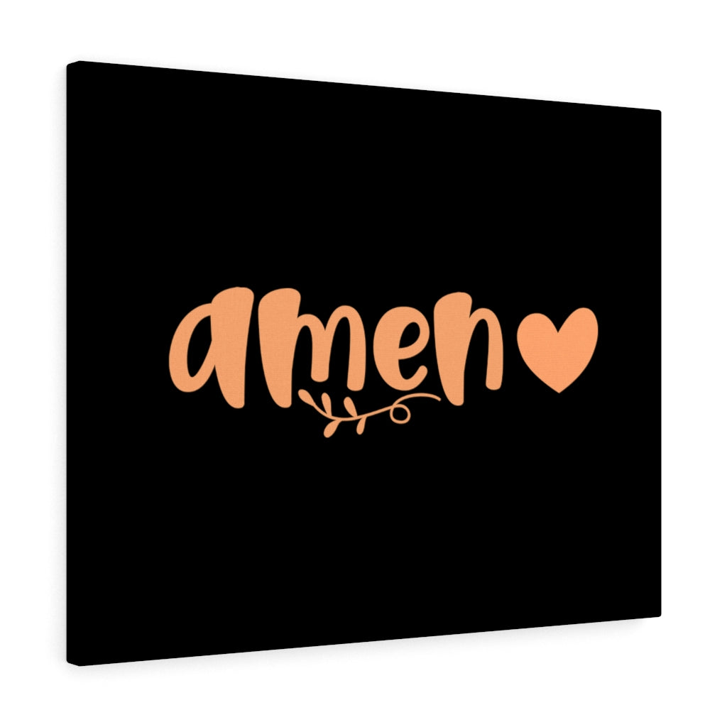Scripture Walls Amen Bible Verse Canvas Christian Wall Art Ready to Hang Unframed-Express Your Love Gifts