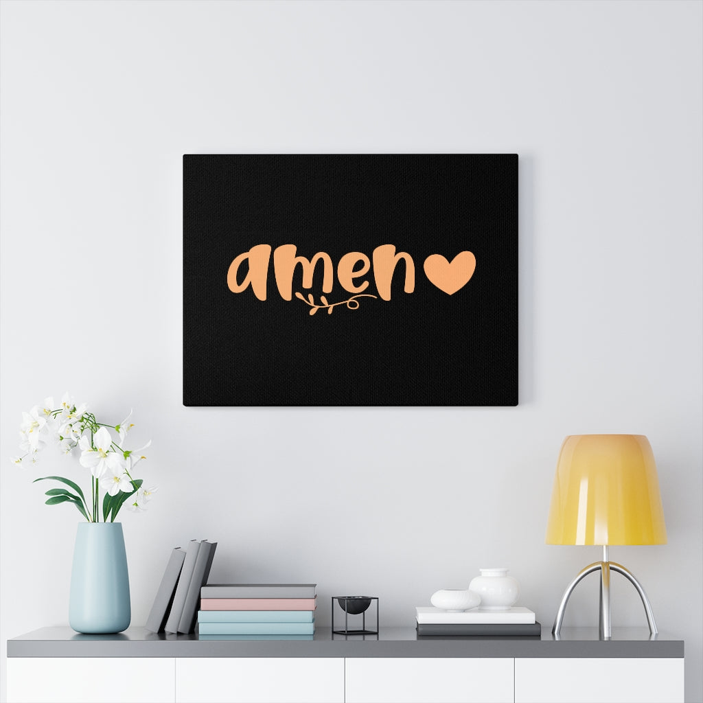 Scripture Walls Amen Bible Verse Canvas Christian Wall Art Ready to Hang Unframed-Express Your Love Gifts
