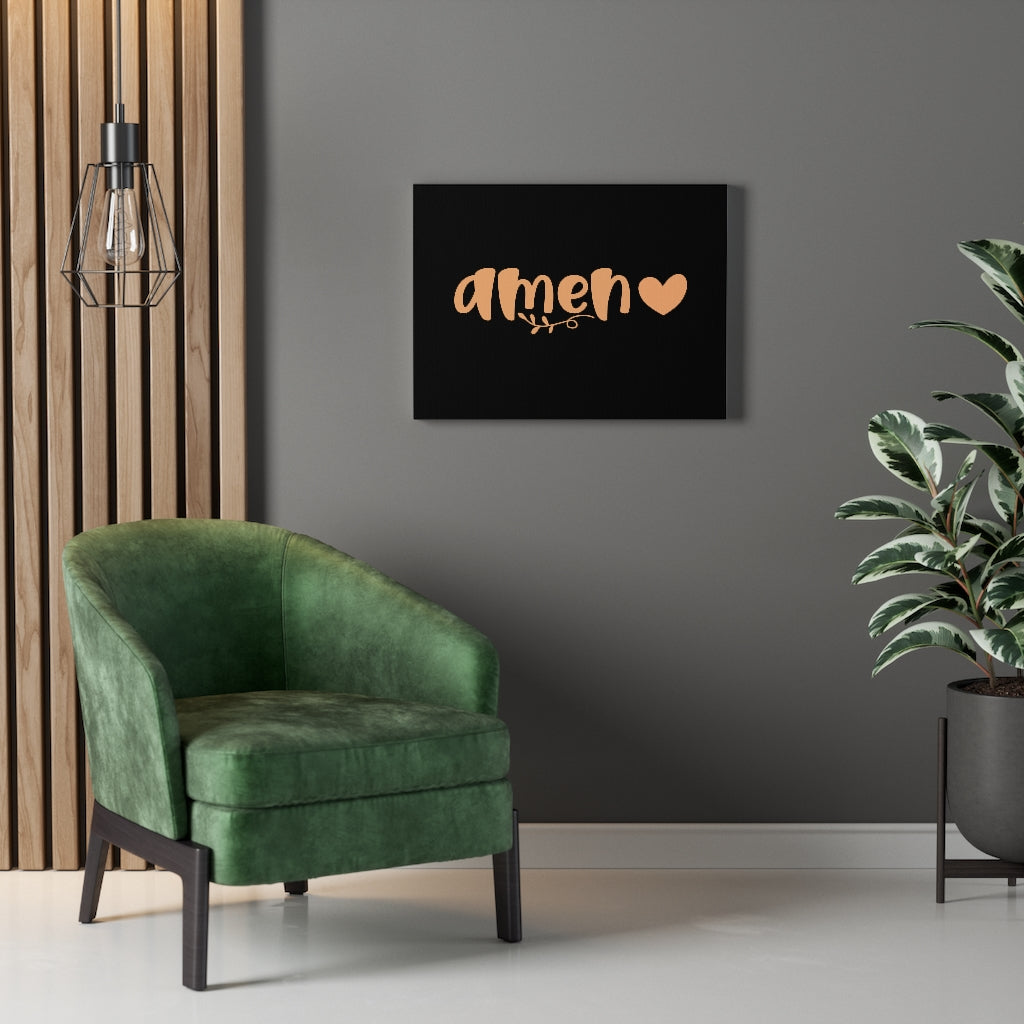 Scripture Walls Amen Bible Verse Canvas Christian Wall Art Ready to Hang Unframed-Express Your Love Gifts