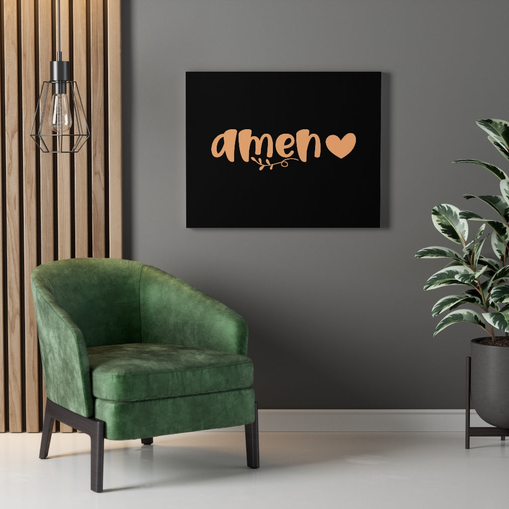 Scripture Walls Amen Bible Verse Canvas Christian Wall Art Ready to Hang Unframed-Express Your Love Gifts