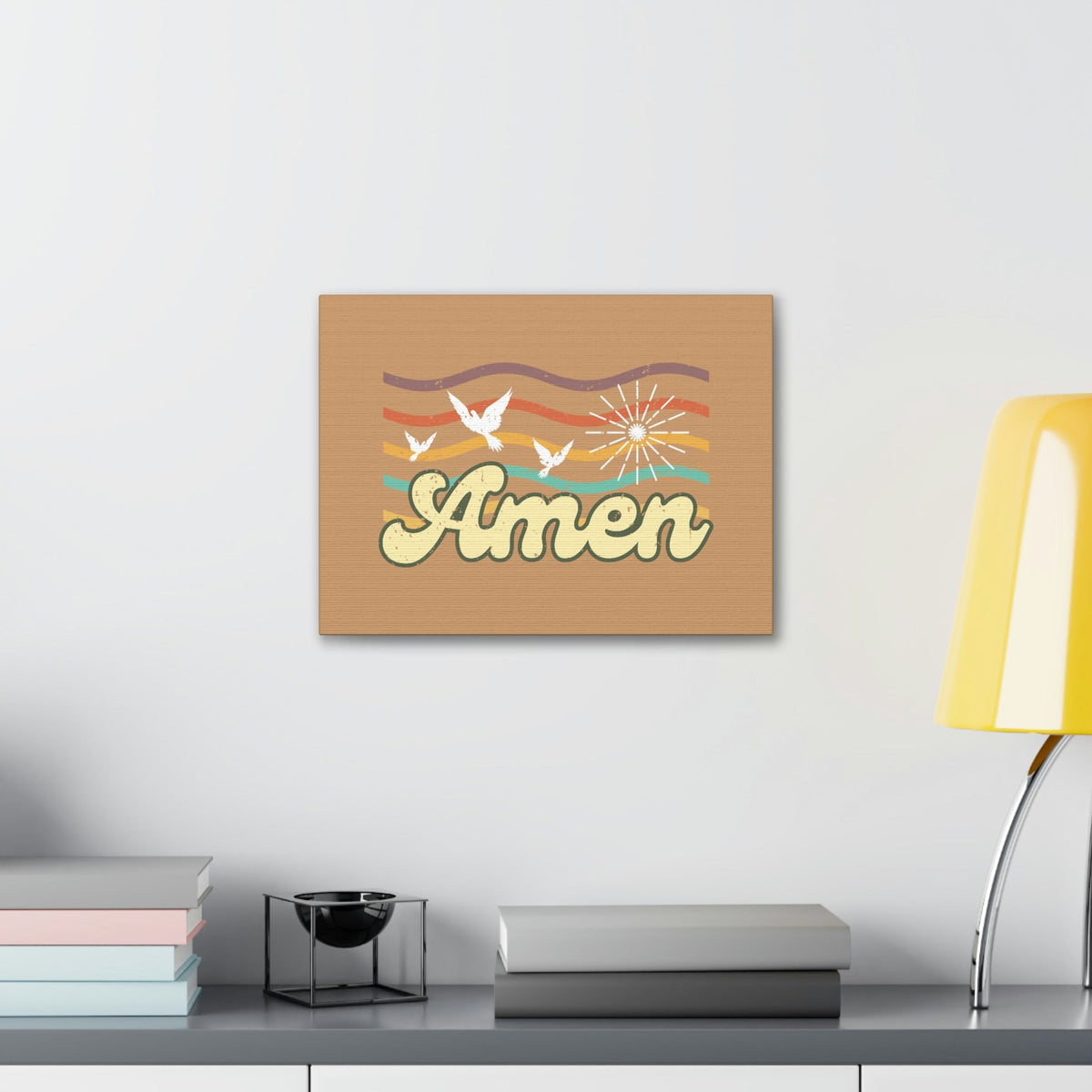 Scripture Walls Amen Psalm 72:19 Three Doves Christian Wall Art Bible Verse Print Ready to Hang Unframed-Express Your Love Gifts
