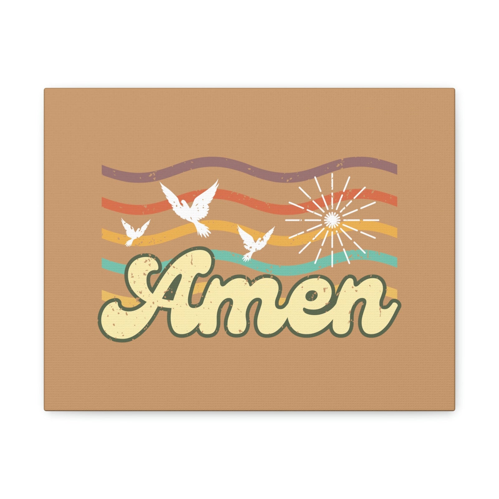Scripture Walls Amen Psalm 72:19 Three Doves Christian Wall Art Bible Verse Print Ready to Hang Unframed-Express Your Love Gifts