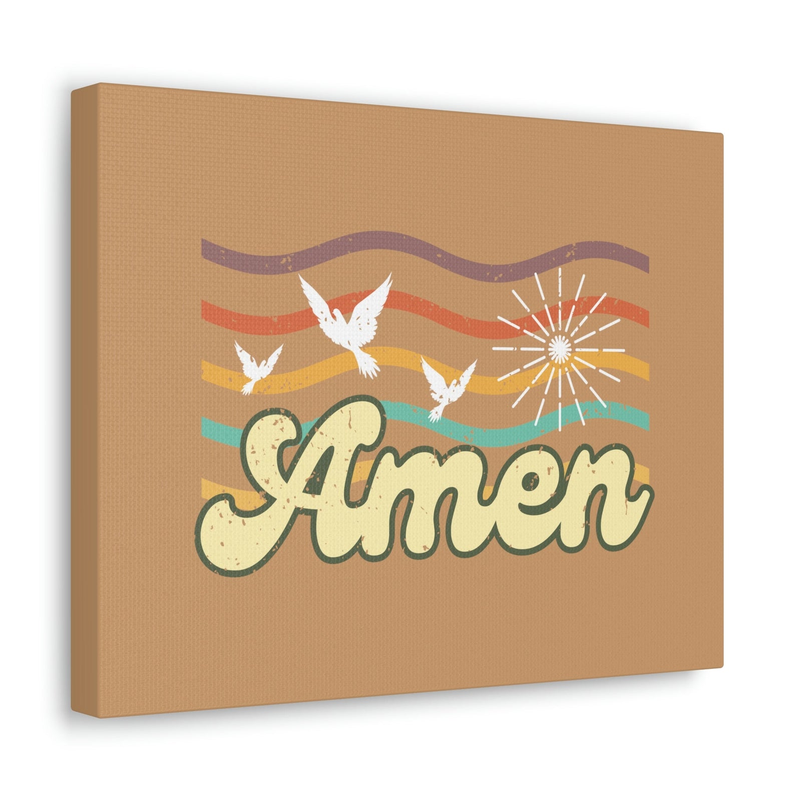 Scripture Walls Amen Psalm 72:19 Three Doves Christian Wall Art Bible Verse Print Ready to Hang Unframed-Express Your Love Gifts