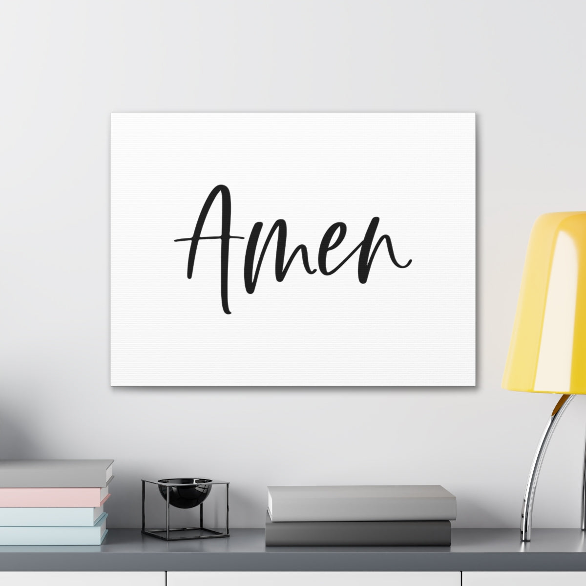 Scripture Walls Amen White Psalms 106:48 Christian Wall Art Bible Verse Print Ready to Hang Unframed-Express Your Love Gifts