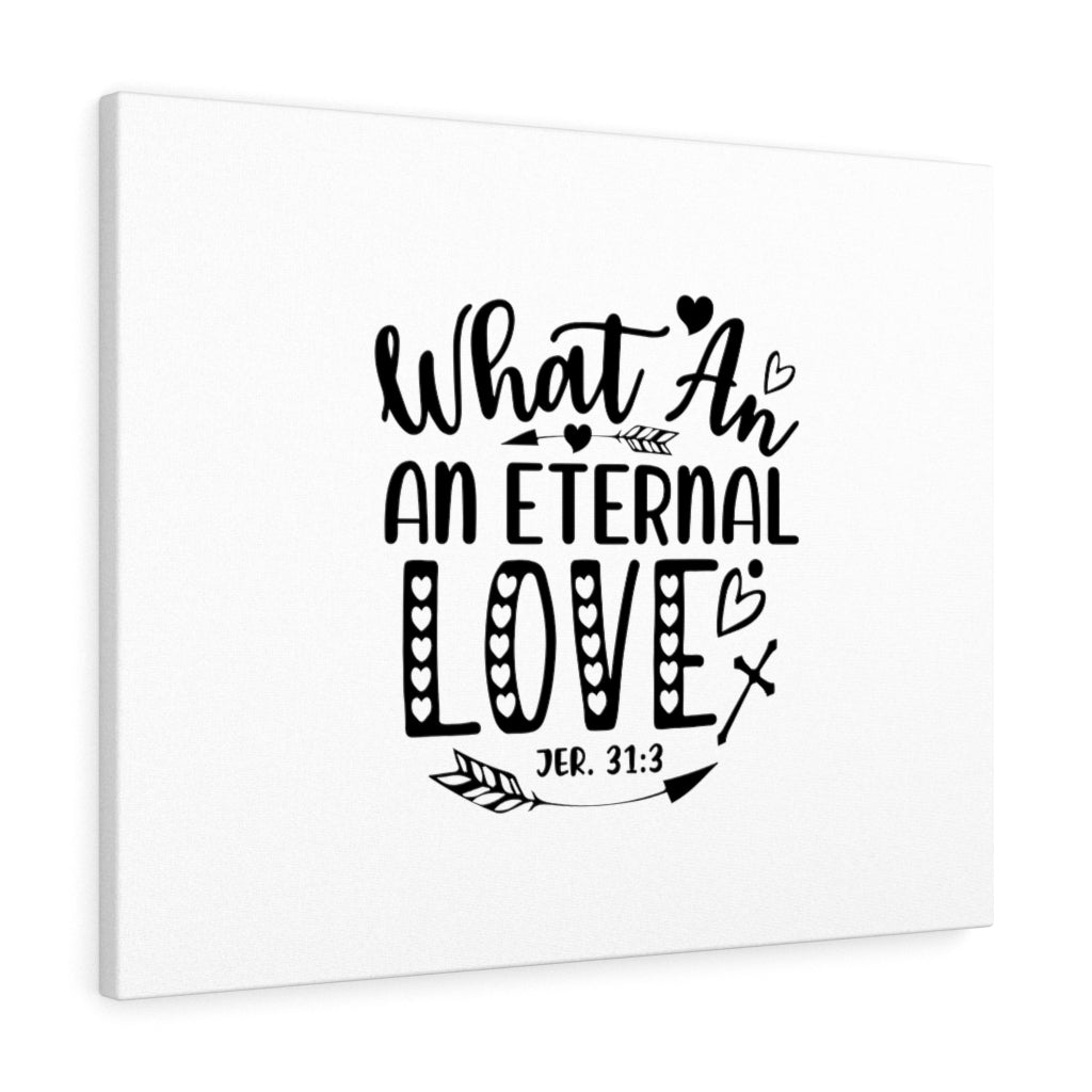 Scripture Walls An Eternal Love Jer 31:3 Bible Verse Canvas Christian Wall Art Ready to Hang Unframed-Express Your Love Gifts