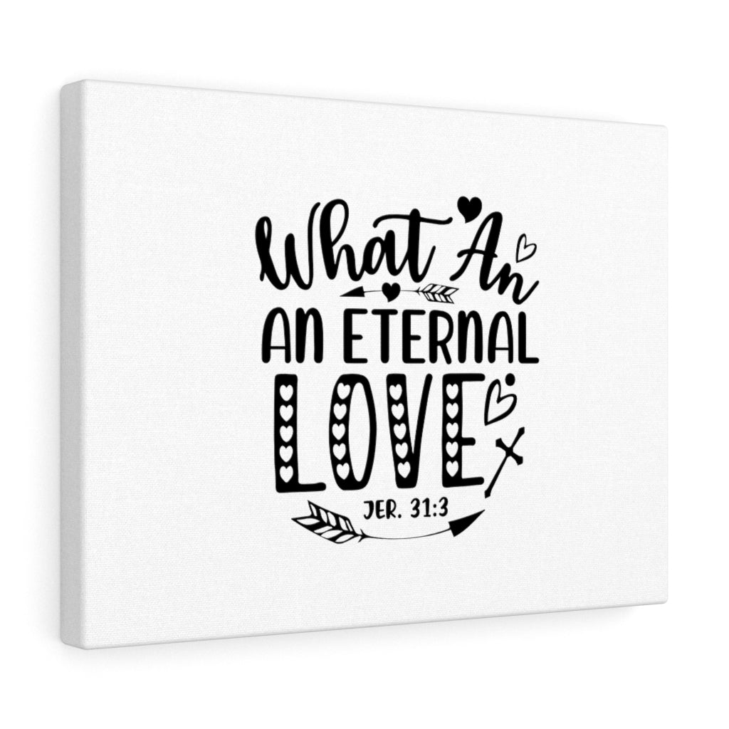 Scripture Walls An Eternal Love Jer 31:3 Bible Verse Canvas Christian Wall Art Ready to Hang Unframed-Express Your Love Gifts