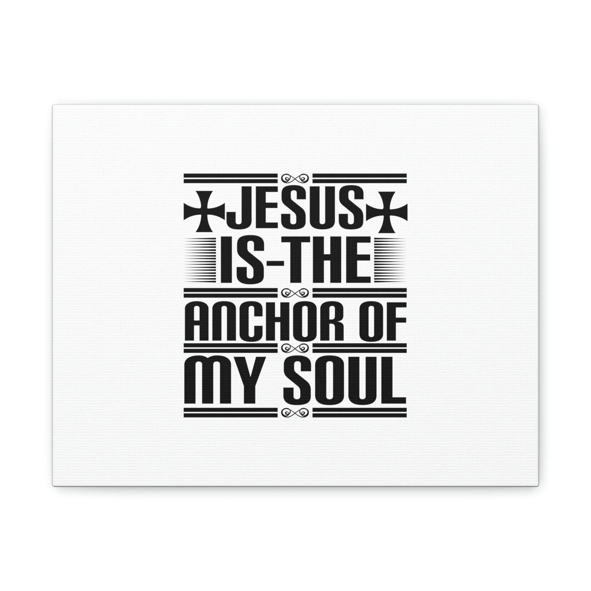 Scripture Walls Anchor Of My Soul Hebrews 6:19 Cross White Christian Wall Art Bible Verse Print Ready to Hang Unframed-Express Your Love Gifts