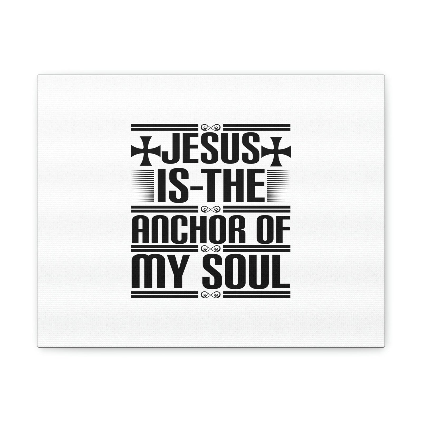 Scripture Walls Anchor Of My Soul Hebrews 6:19 Cross White Christian Wall Art Bible Verse Print Ready to Hang Unframed-Express Your Love Gifts
