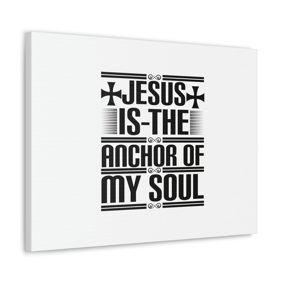 Scripture Walls Anchor Of My Soul Hebrews 6:19 Cross White Christian Wall Art Bible Verse Print Ready to Hang Unframed-Express Your Love Gifts
