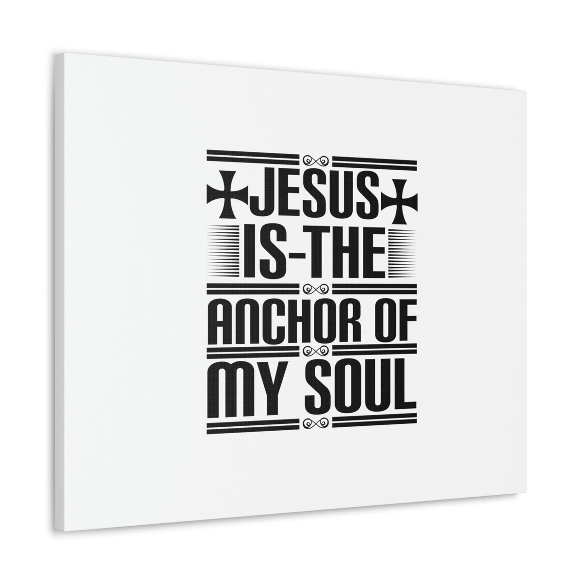 Scripture Walls Anchor Of My Soul Hebrews 6:19 Cross White Christian Wall Art Bible Verse Print Ready to Hang Unframed-Express Your Love Gifts