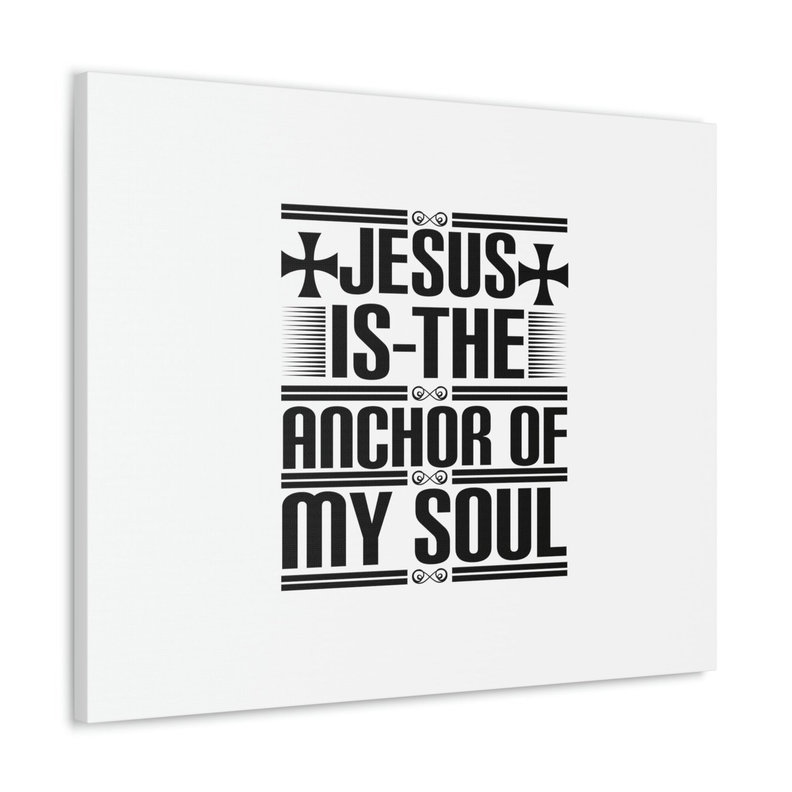 Scripture Walls Anchor Of My Soul Hebrews 6:19 Cross White Christian Wall Art Bible Verse Print Ready to Hang Unframed-Express Your Love Gifts