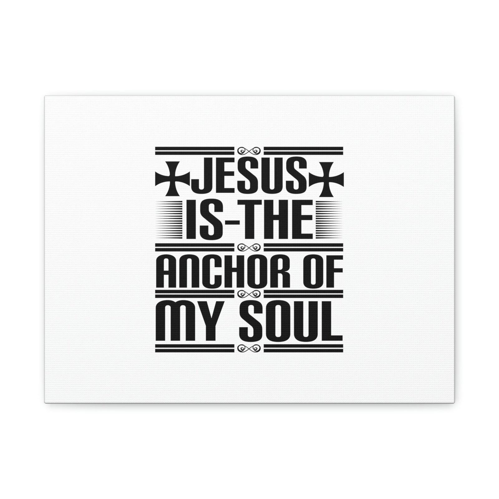 Scripture Walls Anchor Of My Soul Hebrews 6:19 Cross White Christian Wall Art Bible Verse Print Ready to Hang Unframed-Express Your Love Gifts