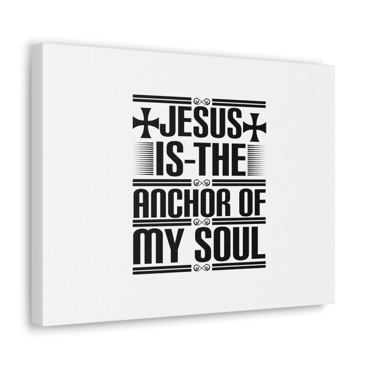 Scripture Walls Anchor Of My Soul Hebrews 6:19 Cross White Christian Wall Art Bible Verse Print Ready to Hang Unframed-Express Your Love Gifts