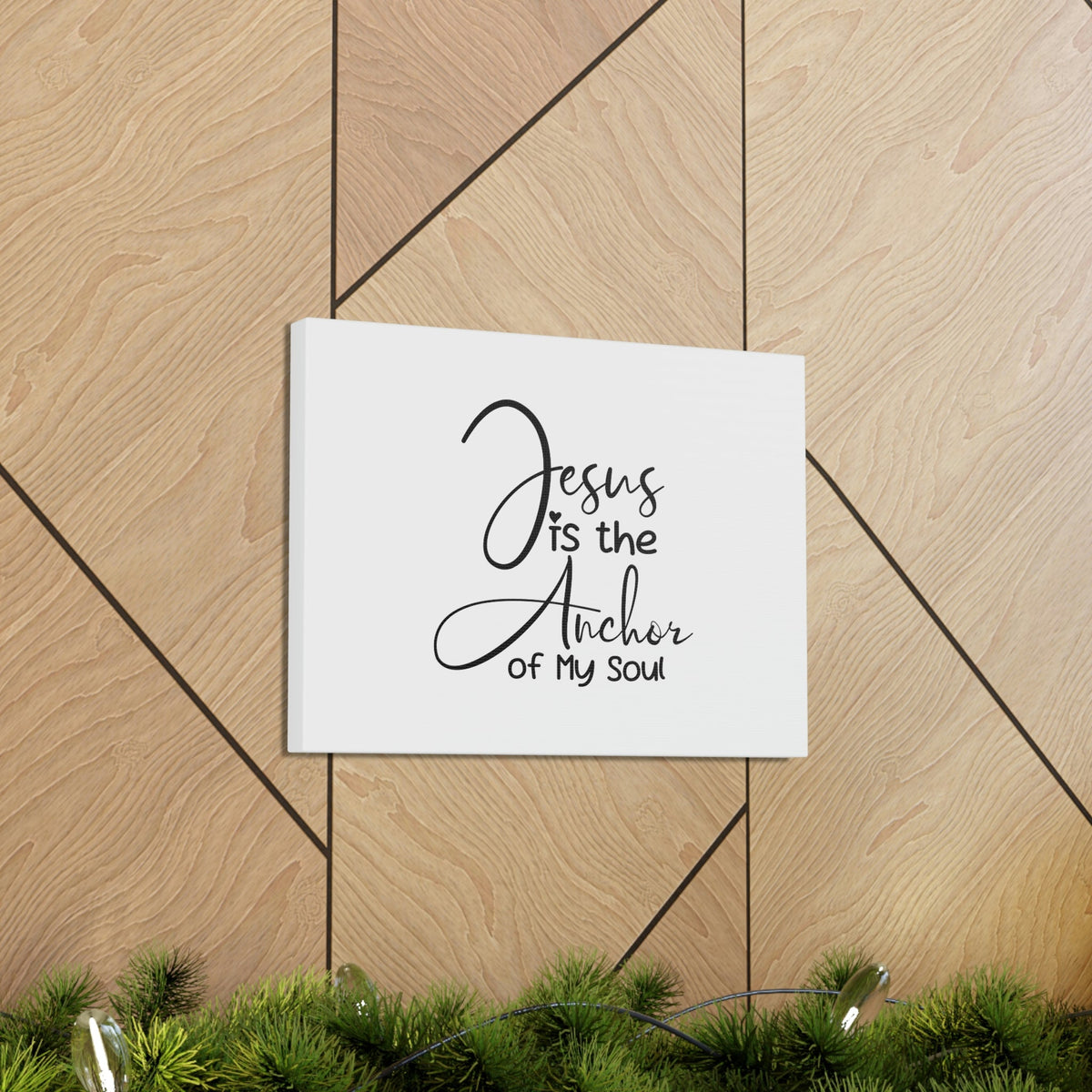 Scripture Walls Anchor Of My Soul Hebrews 6:19 White Christian Wall Art Bible Verse Print Ready to Hang Unframed-Express Your Love Gifts