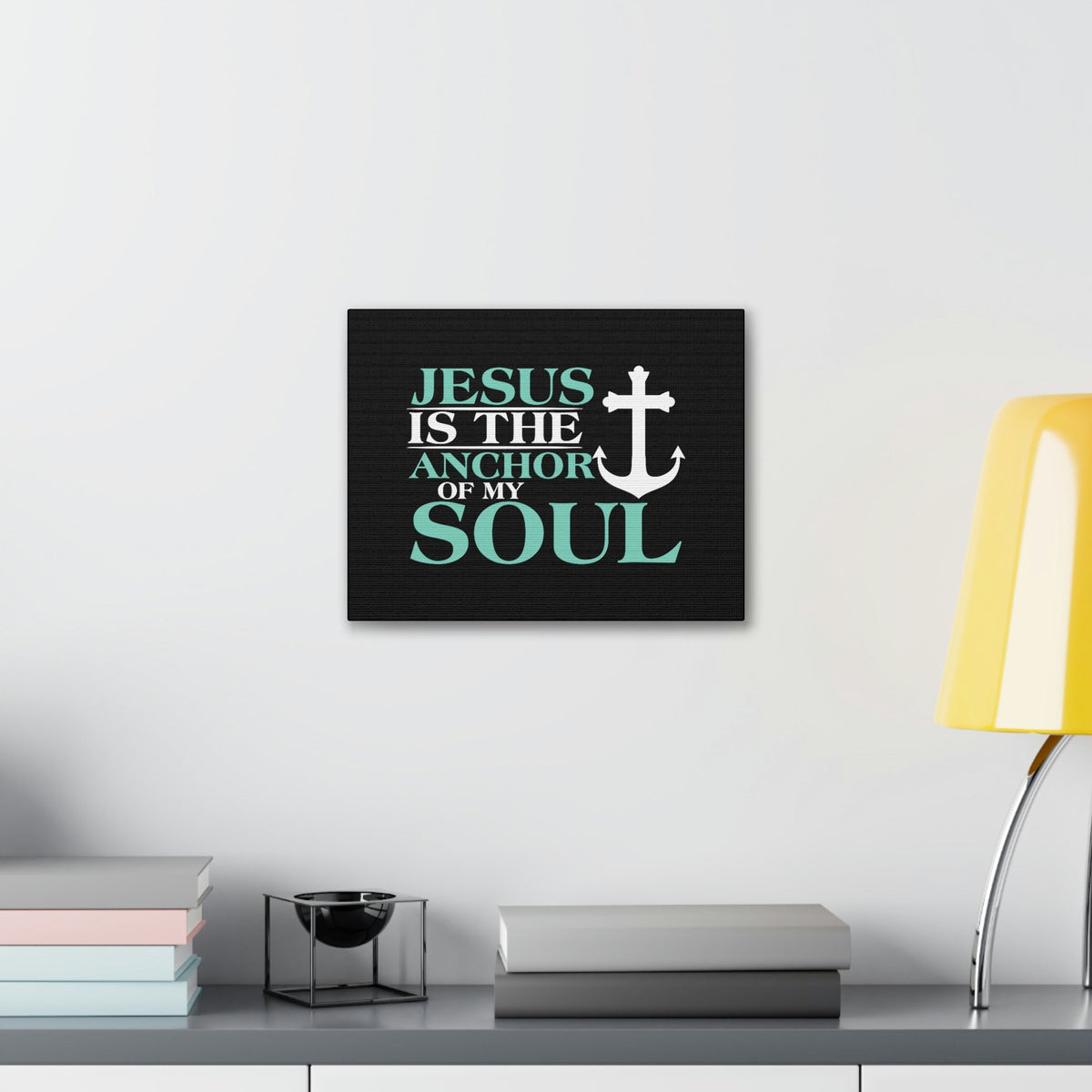 Scripture Walls Anchor Of My Soul Psalm 119:81 Light Blue Christian Wall Art Bible Verse Print Ready to Hang Unframed-Express Your Love Gifts