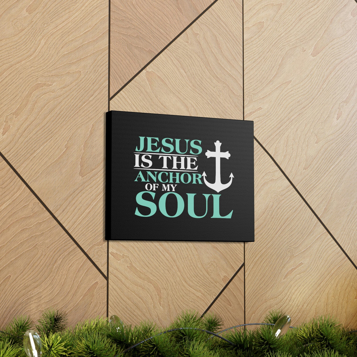 Scripture Walls Anchor Of My Soul Psalm 119:81 Light Blue Christian Wall Art Bible Verse Print Ready to Hang Unframed-Express Your Love Gifts