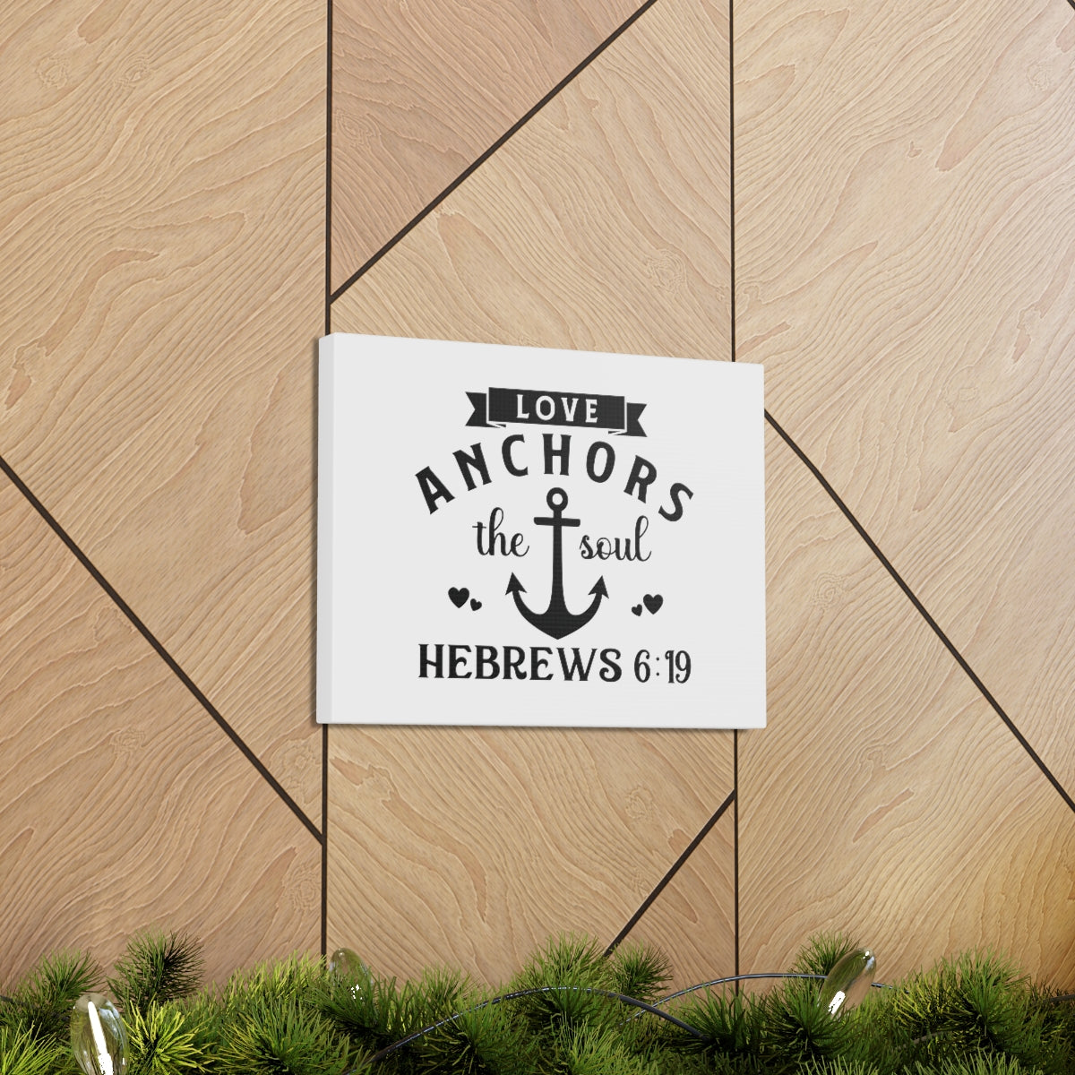 Scripture Walls Anchors The Soul Hebrews 6:19 Anchor Bible Verse Canvas Christian Wall Art Ready to Hang Unframed-Express Your Love Gifts