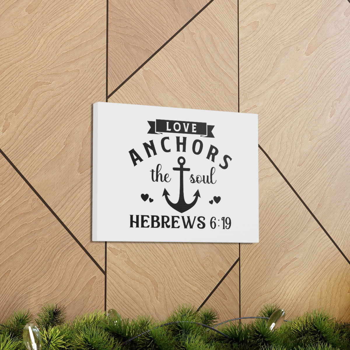 Scripture Walls Anchors The Soul Hebrews 6:19 Anchor Bible Verse Canvas Christian Wall Art Ready to Hang Unframed-Express Your Love Gifts